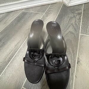 Gucci Dark Brown Women's Slide Sandals